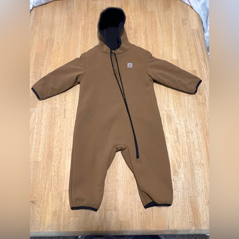 Carhartt Tan Hooded Jacket with Black Lining